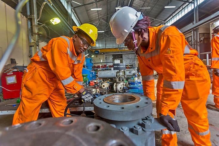 Engineers at work on field operations